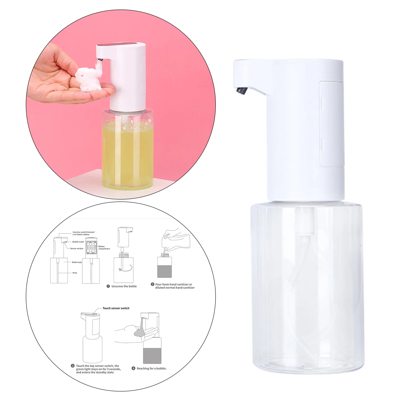 No Touch Automatic Soap Dispenser Bathroom Automatic Soap Dispenser Offices Hospitals Handfree Soap Dispenser Hotels