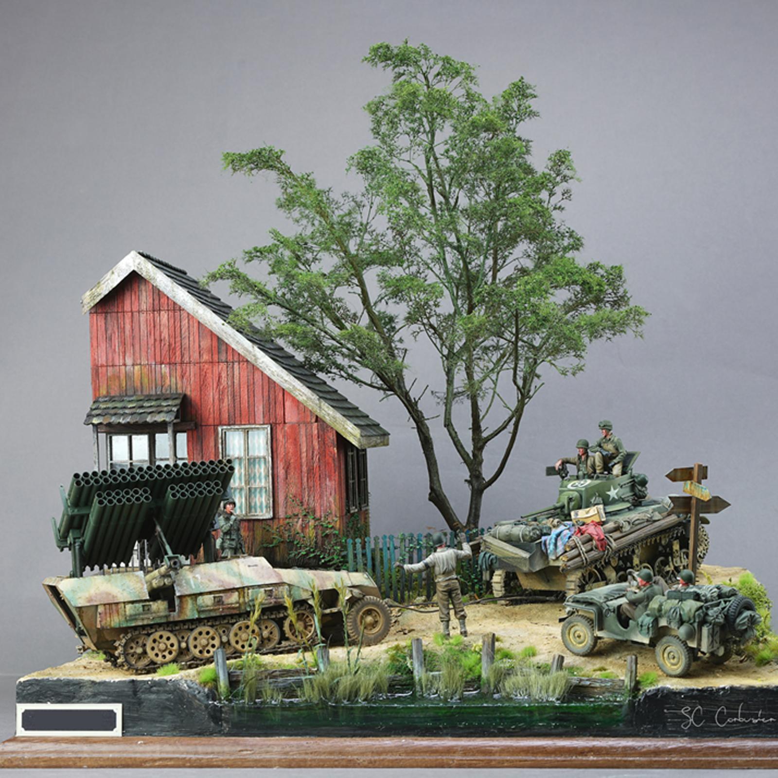 3D Puzzle Unassembled Ruins Architecture 1/35 Scale Sand Table War Layout