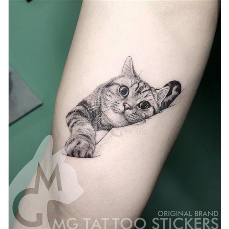 Best of Tatoo Waterproof Cat Japanese Cute Pet Arm Semi Permanent Tattoo Cat Animal Funny Tattoo Sticker Temporary Tattoos For Men Women Reviews & Tips