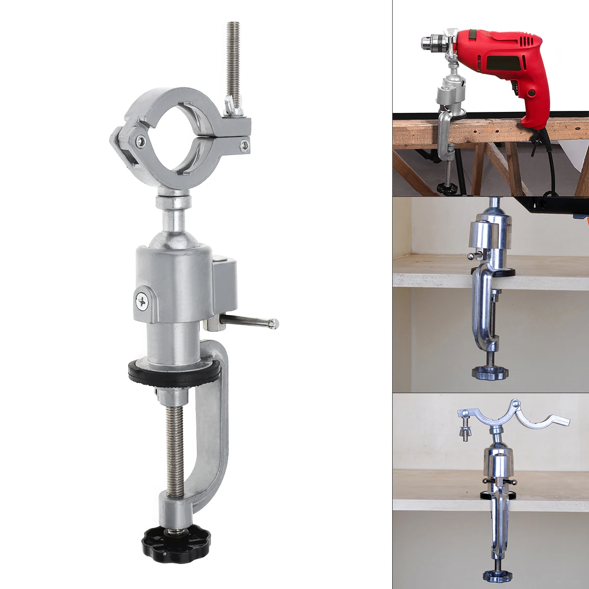 Details about   New 3" Universal Aluminum Body Work Table Vise Bench Clamp Rotating Jaw Heat 