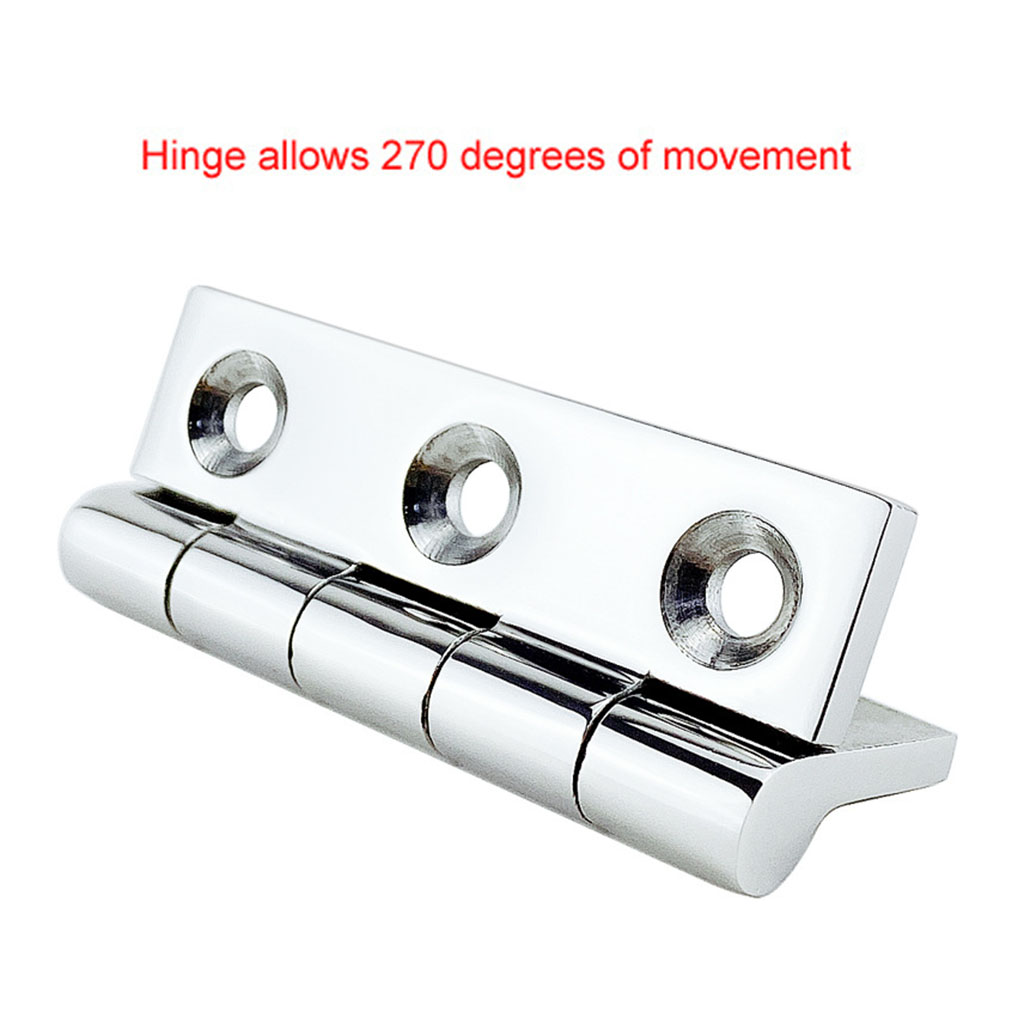 Stainless Steel Marine Boat Deck Hinges Door Hardware 50 x75 mm