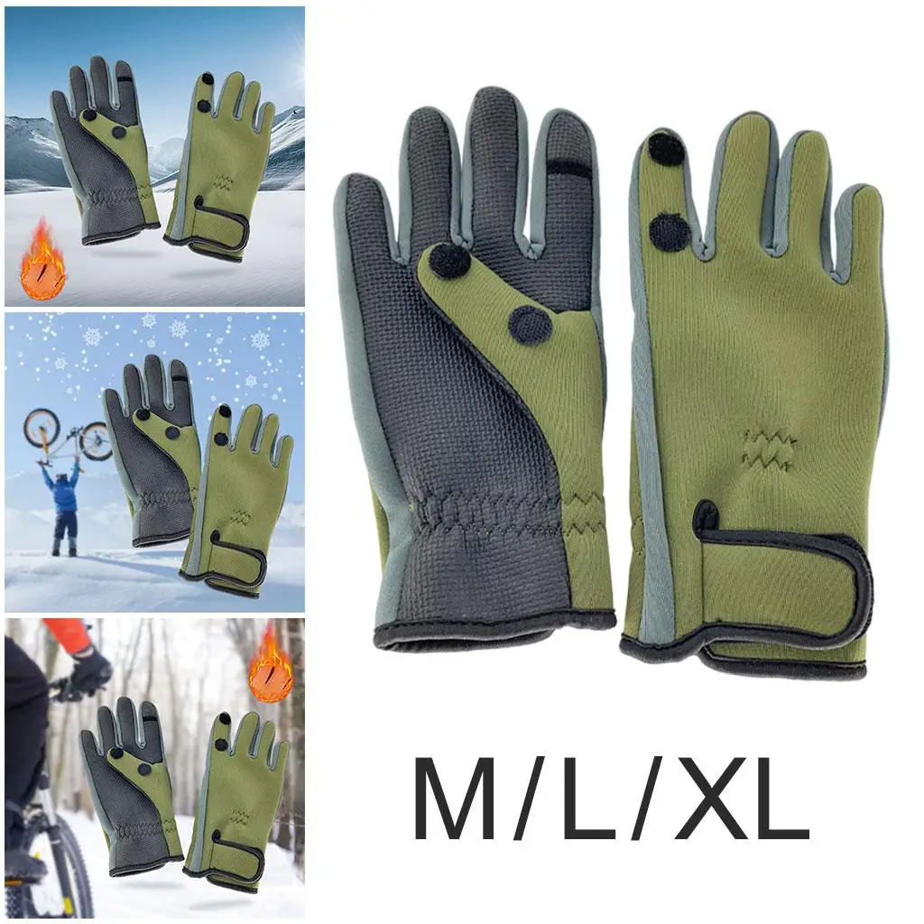 Anti-Wind Winter Warm Gloves Touch Screen Lightweight Anti-Slip for Cycling Skating