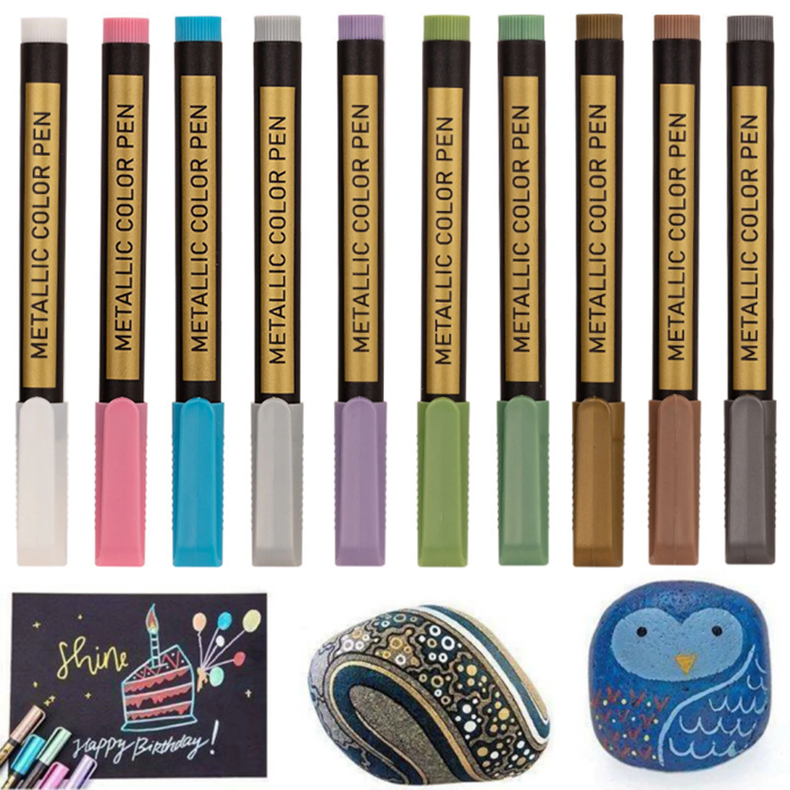 10lic Pens for Craft Art Markers for Wedding Guest Book,