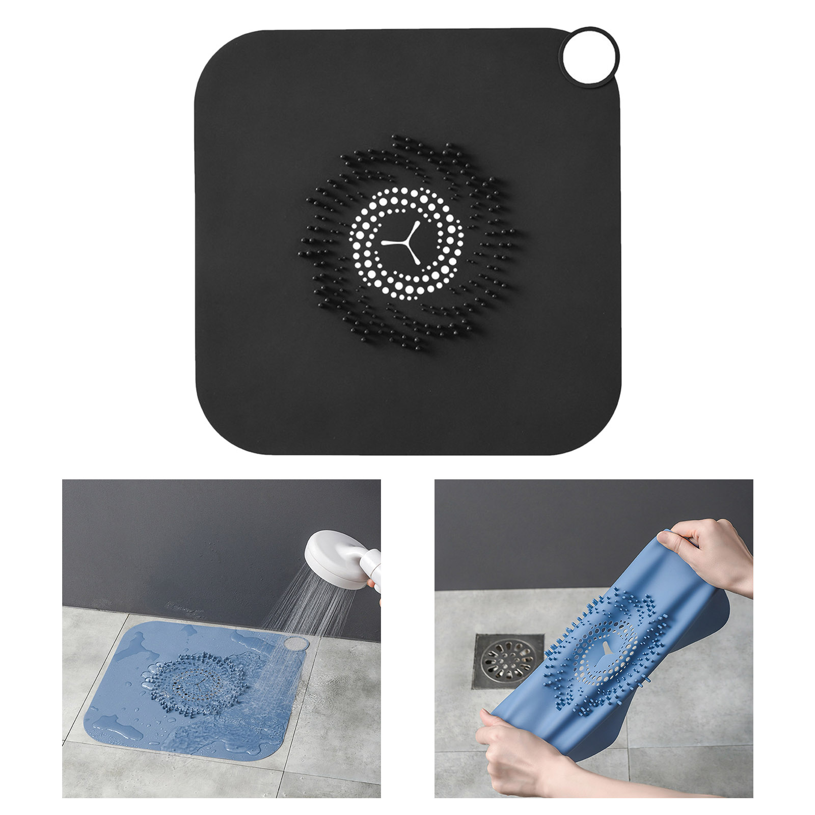 Floor Drain Cover Hair Catcher Floor Drain Pad Bathtub Drain Cover Waste Plug Filter Drain Stopper for Kitchen Bathroom Sink