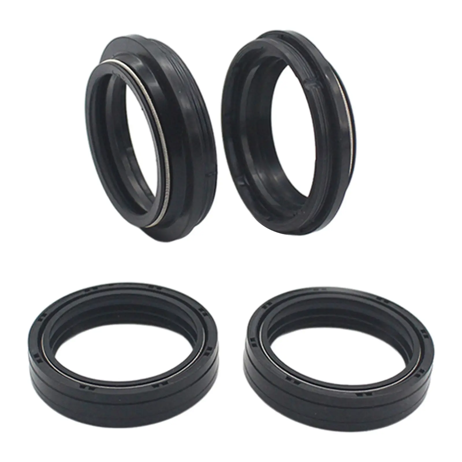 2 Pieces Fork and Dust Seal Kit Compatible Dust Seal Set Fit for R1200GS Adventure 2006-2012 for BMW F650CS ABS 2003-2005