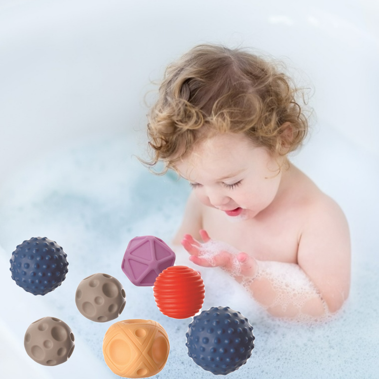 Soft Building Blocks Baby Toys Squeeze Play Ball Ring Teethers Toy for Gemes Home Baby 6 9 Month 1 2 3 Years Old