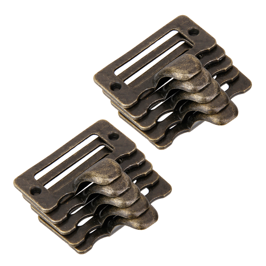 Antique Cupboard Cabinet Cup Drawer Furniture Card Frame Pull Handle, Pack of 10pcs