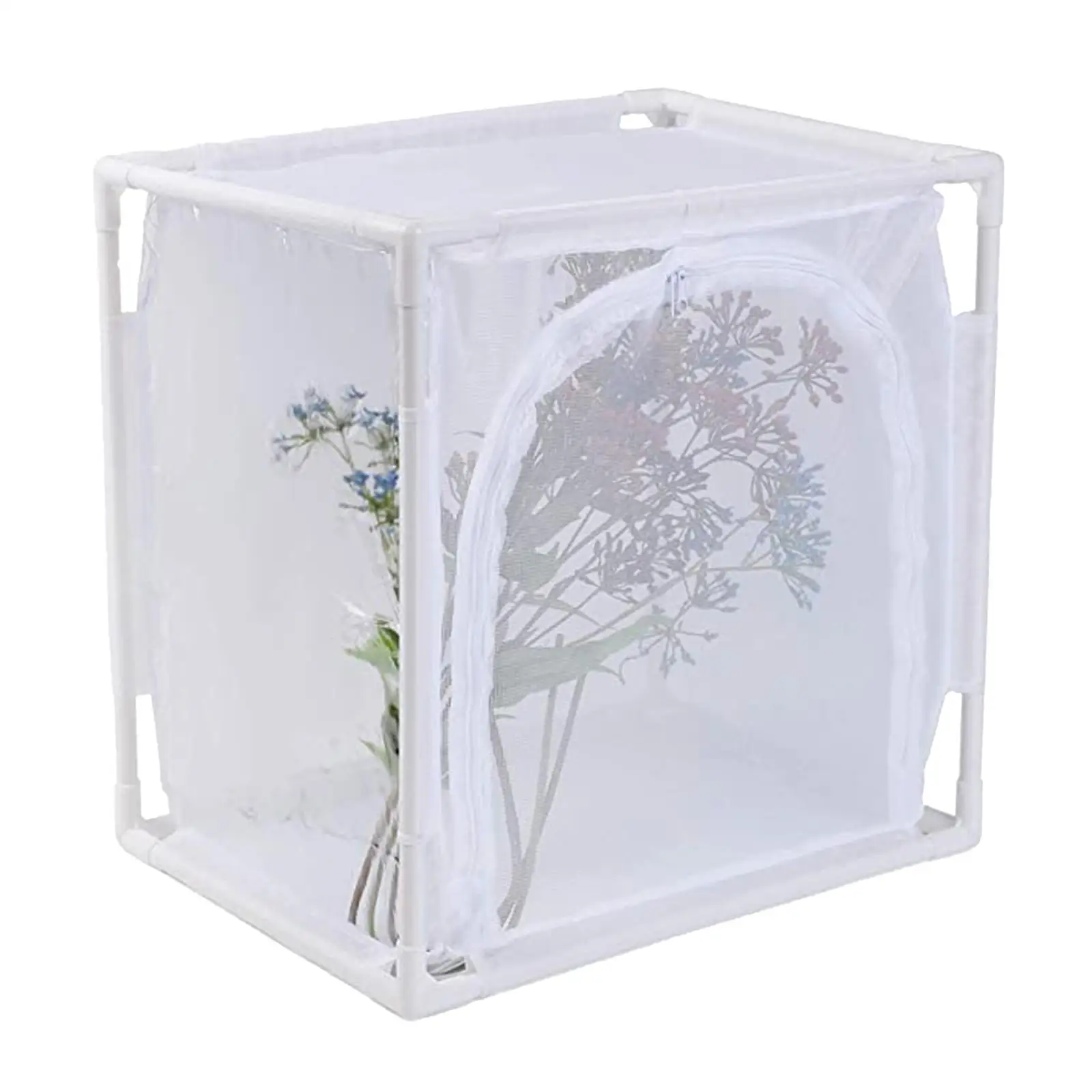 Foldable Insect Butterfly Habitat Cage Insect Mesh Cage Plant and Insects House Incubator for Caterpillars Butterfly 30x40cm