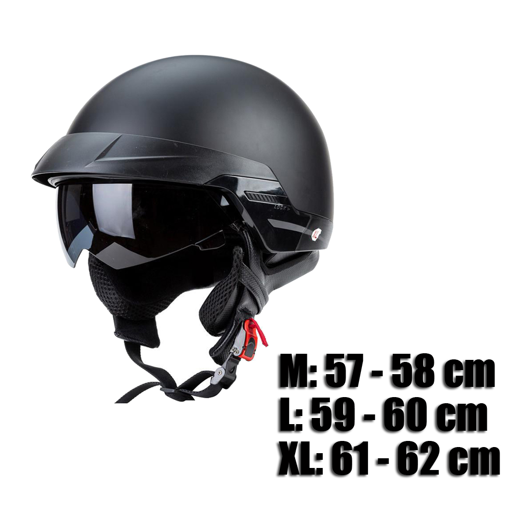 motorcycle half helmets with retractable visor