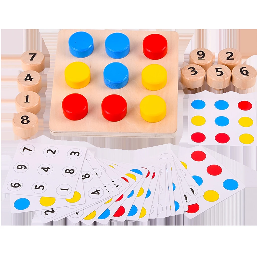 Tighten Screws Hand Eye Coordination Kids Toy Montessori Toddlers Toy Color Matching Early Learning Educational Board