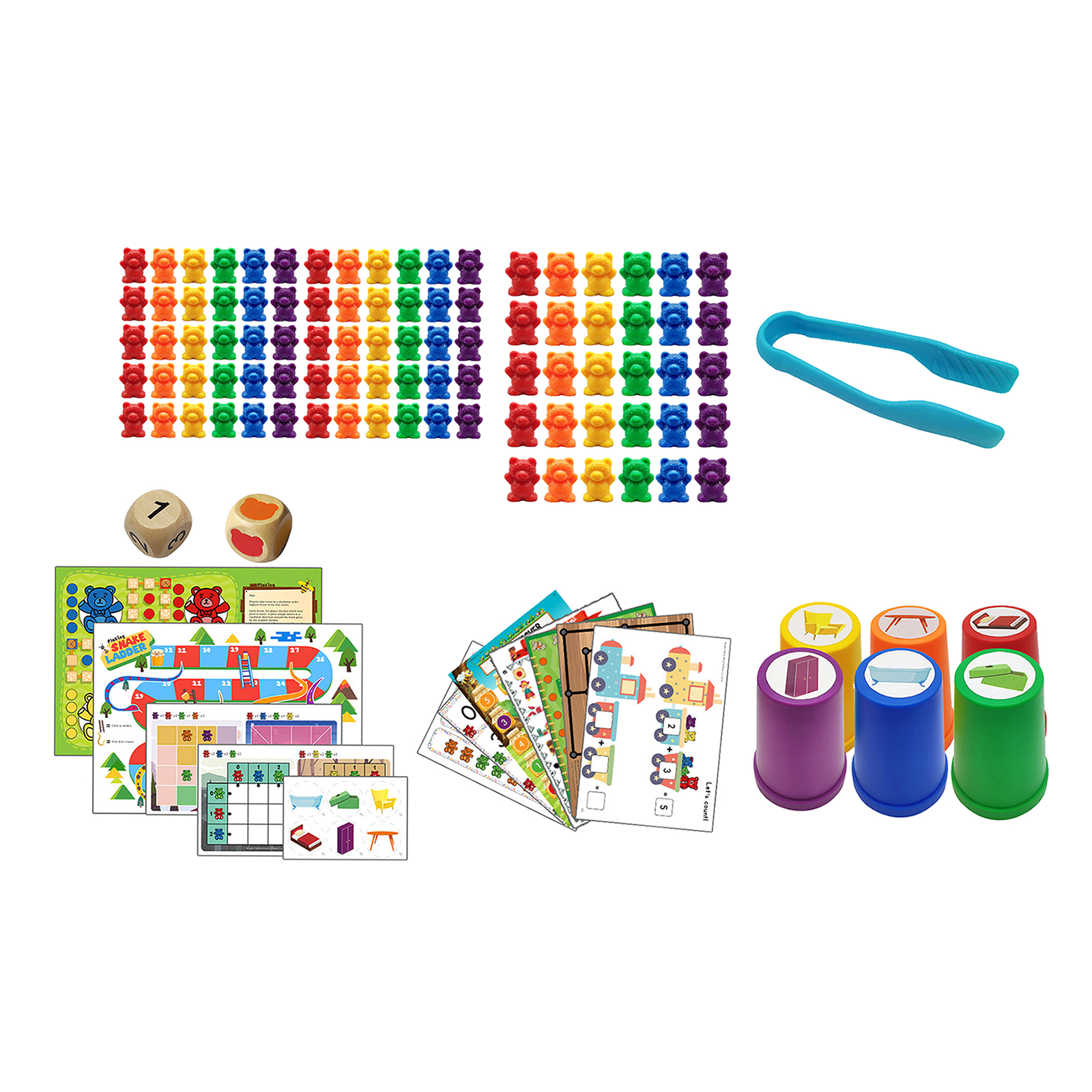 Counting Bears Children Toy Educational Gift Matching Game Home Learning