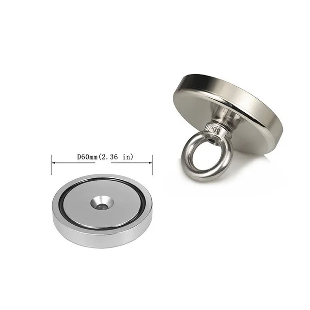Super Strong Search Magnet Neodymium Magnet 1pc D90 Salvage Fishing  Magnetic Hook Max 350KG Deep Sea Fishing Magnets