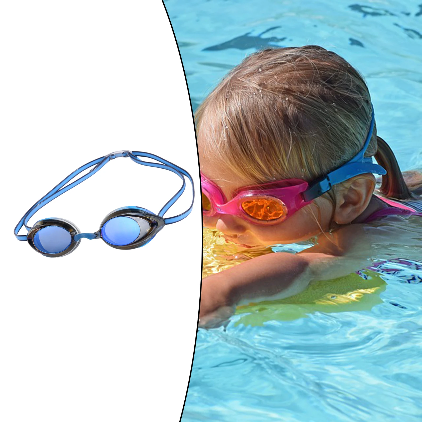 Men Women Swimming Goggles UV Protection Anti Fog Waterproof Eyewear Adjustable Anti Fog Swim Goggles Water Diving Pool Glasses