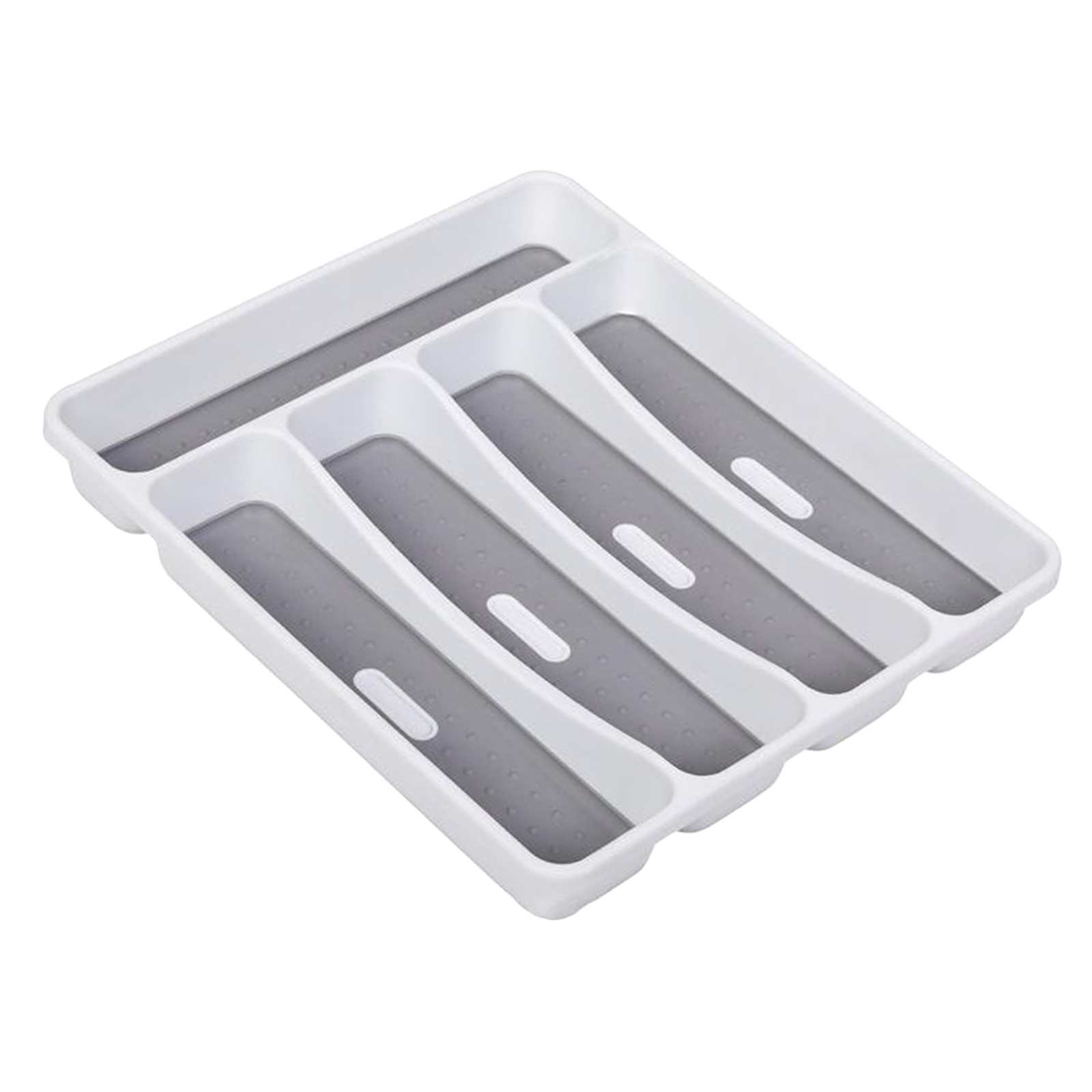 Cutlery Tray Insert Kitchen Plastic Drawer Draw Organizer for Home RV Motorhome, 5 Compartments