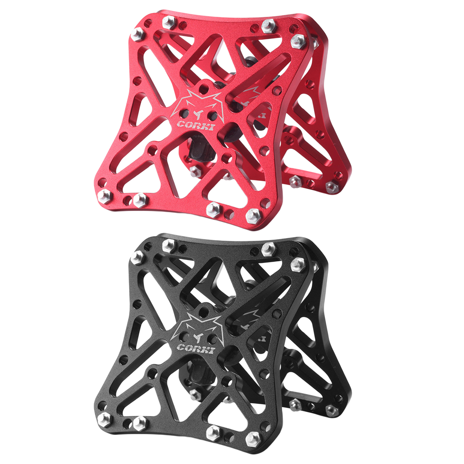 2pcs Durable Clipless Pedal Classic Delicate Aluminum SPD KEO Bicycle Clipless Pedal Platform Adapters Bike Cycling Accessories