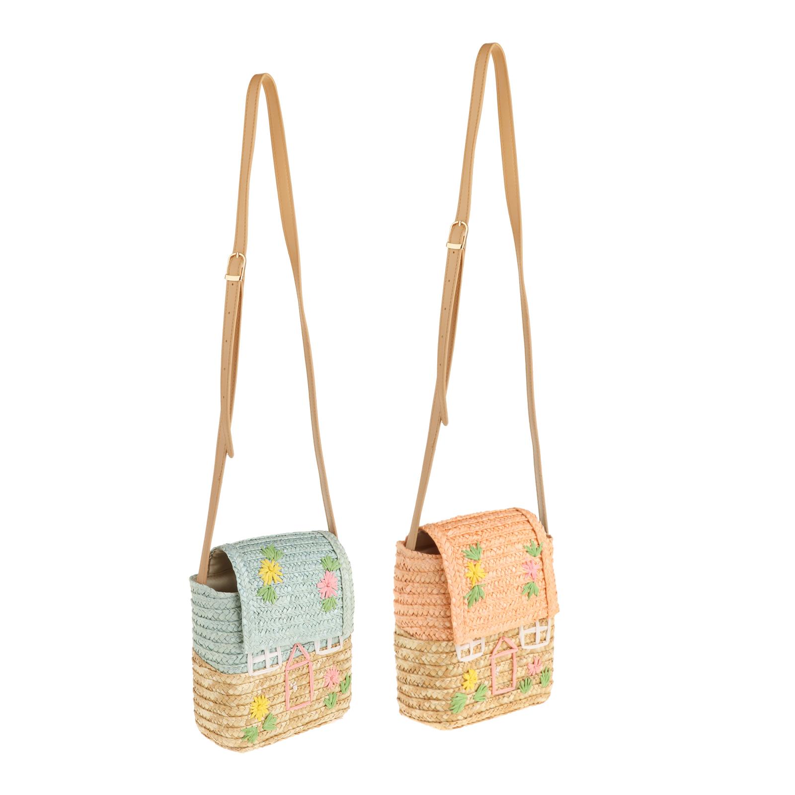 de Ombro Rattan, Bolsa, Foto Props, Meninas