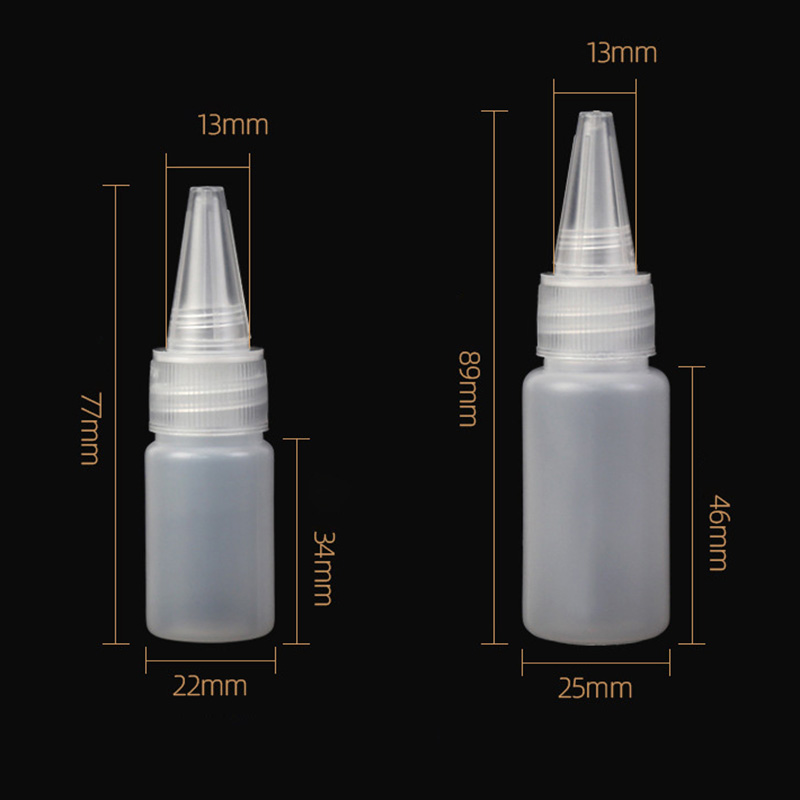 Best of 1PC 10ML / 20ML30ML / 50ML Empty PE Plastic Glue Bottles With Screw-On Lids Squeeze Liquid Ink Oil Dropper Bottles With Cap 2023 New Reviews & Tips