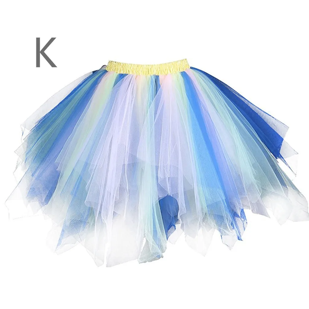 Girls Skirts Baby Ballet Dance Rainbow Tutu Toddler Star Glitter Printed Ball Gown Party Clothes Kids Skirt Children Clothe #YJ skater skirt