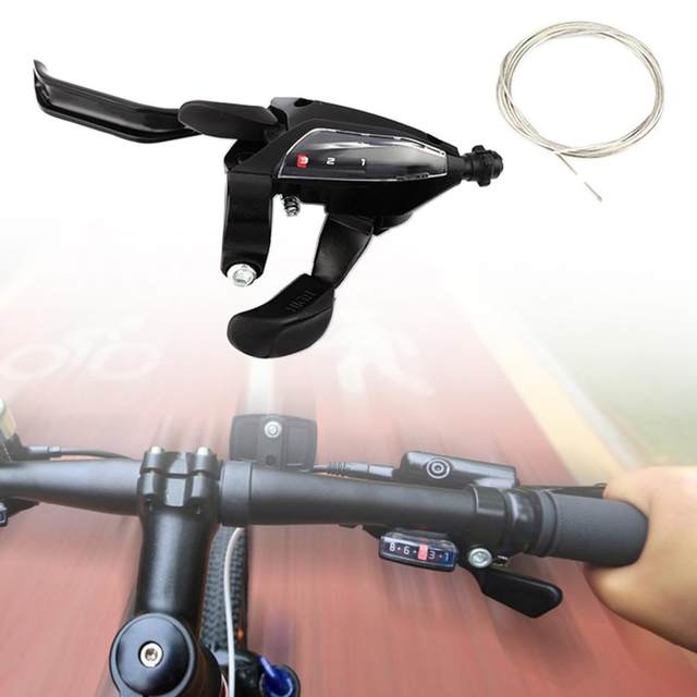 Shimano ST-EF500-8R2A Levier De Frein Et Changement De Vitesse Pour VTT (Droit 8 Vitesses) - Compatible Mountain Bike - 9