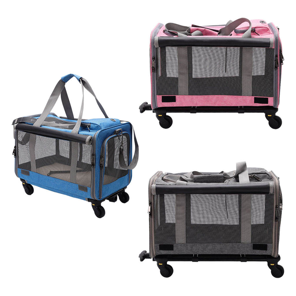Portable Pet Carrier Bag Stroller Tote Case Folding for Transport Dog Rabbit Kittens, Small and Medium, Dogs Cats