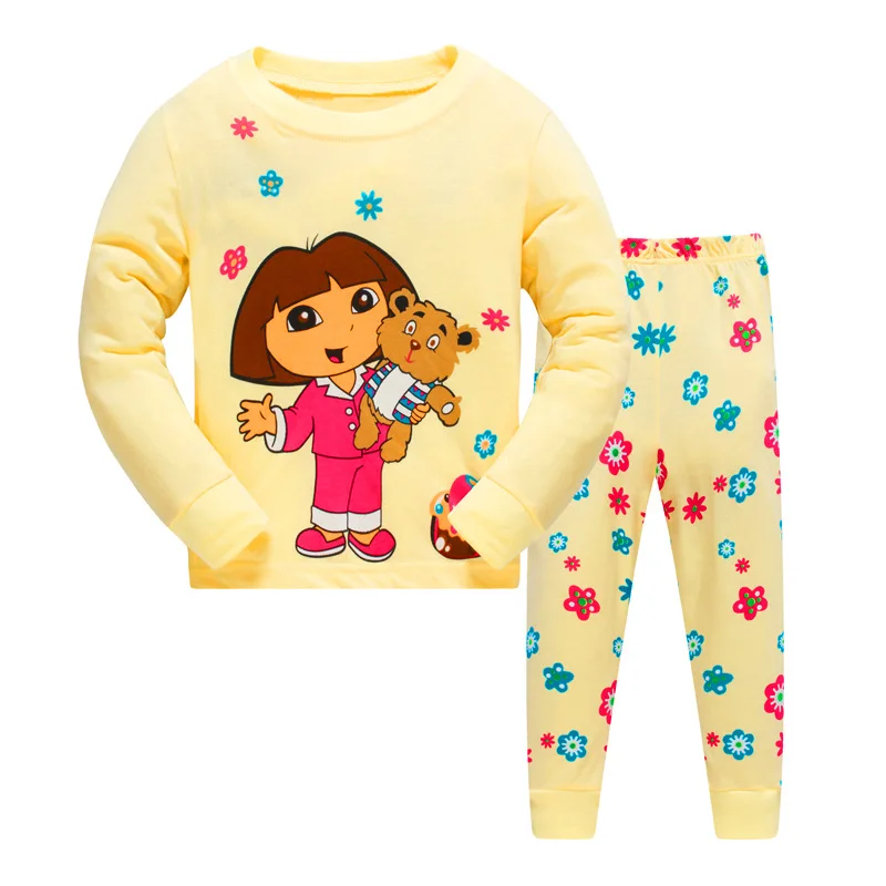 Disney Kid Long sleeve Pajamas sets boys Cotton Car Styling Pjs Infantil Cartoon Pyjama Baby Girl Home Clothes Spring & Autumn expensive pajama sets	