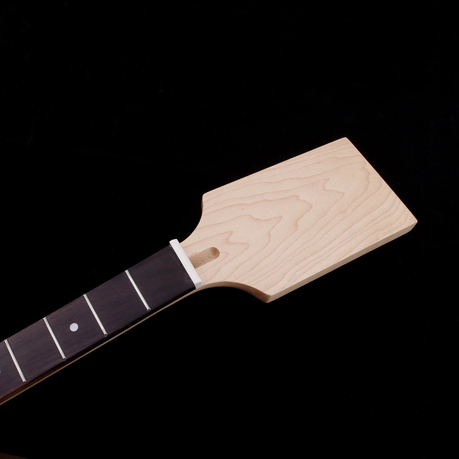 Unfinished 22 Frets Guitar Neck Neck Paddle Head Easy Install Smooth Touch Music Lover Replacement Well Resonance