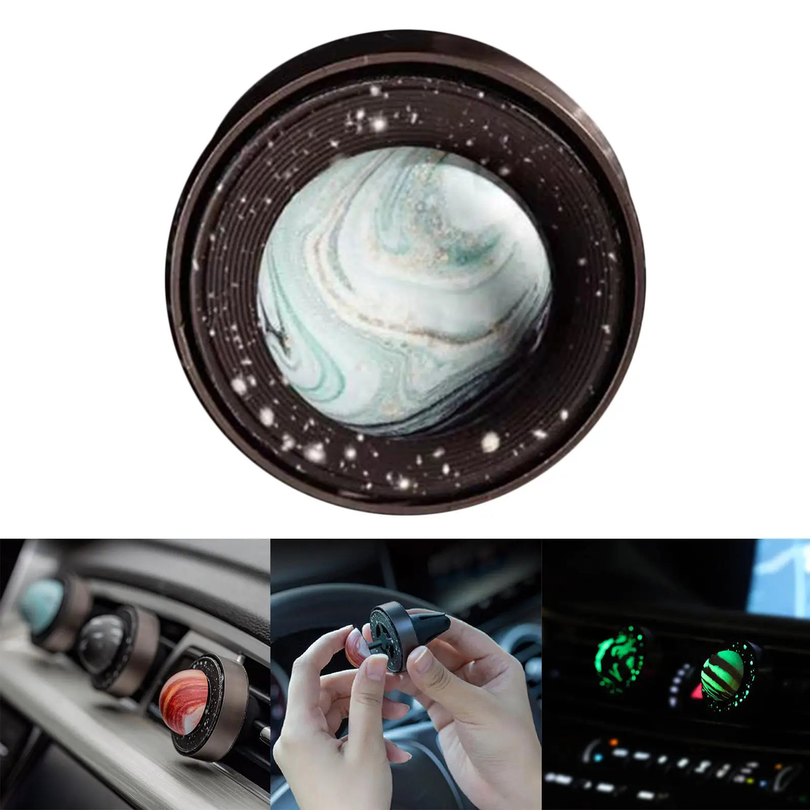 Car Air-Conditioning Vent Clip Perfume Diffuser Smell Refresh Release Fragrance, Remove Odor