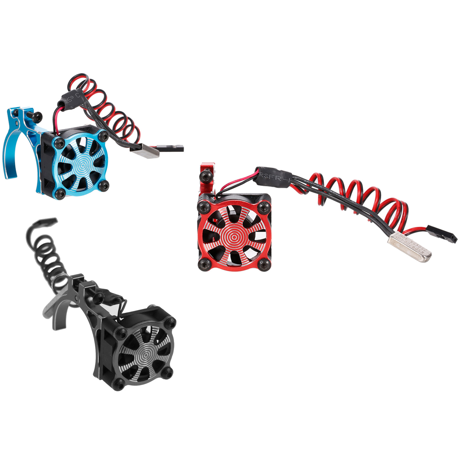Heat Sink High Speed Cooling Fan for 1/8 1/10 RC Car Racing Car Replacement