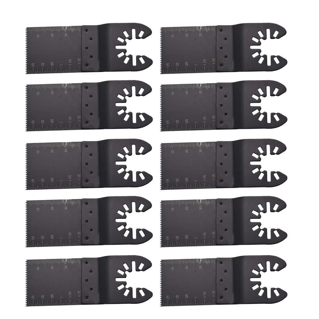 10 Pack Saw Blades 34mm Oscillating Multi Tool Cutter Universal For Nails/Screws