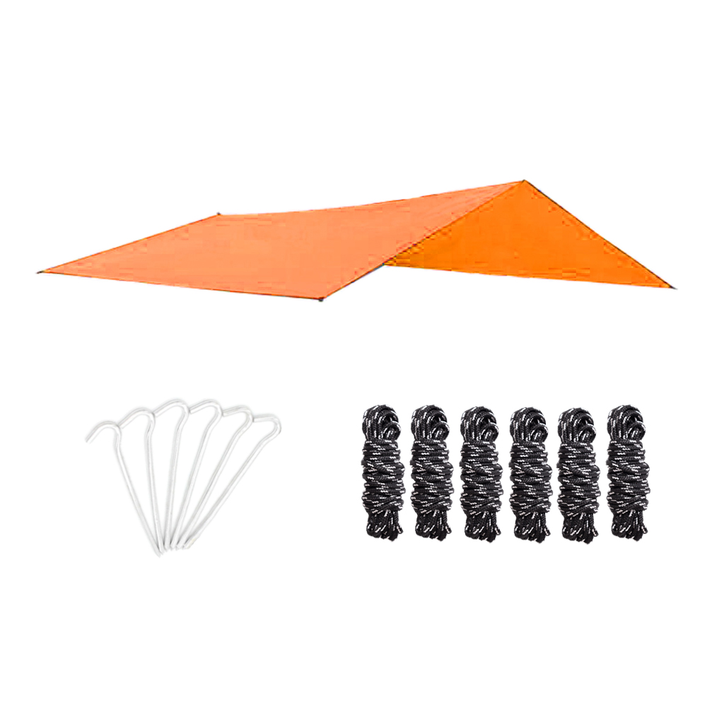 Hammock Tarp- 10x9.7ft Rain Fly for Extreme Waterproof Protection Large Canopy Portable Shelter for Camping Hammock Or Tent