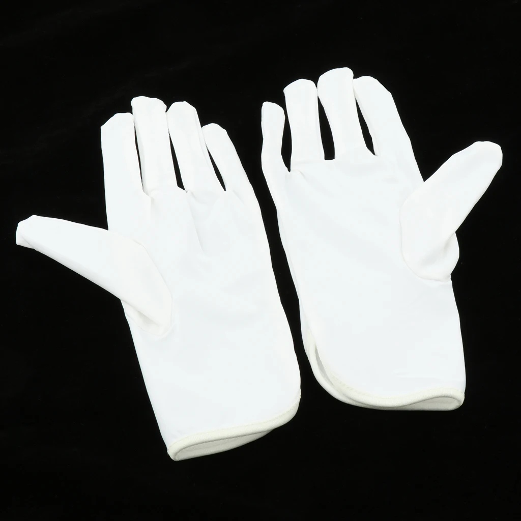 1Pair Wedding Bridal Opera Party Short Elbow Satin Gloves Mitten Fancy Dress