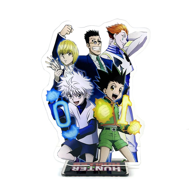 Hunter X Hunter Men's Gon Killua Kurapika Leorio Hisoka Grid