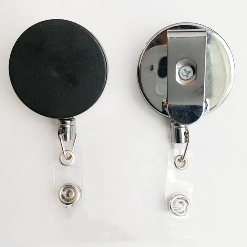 1 PC Retractable Pull Keychain Halter Reel Recoil Schlüsselring Gürtelclip* 