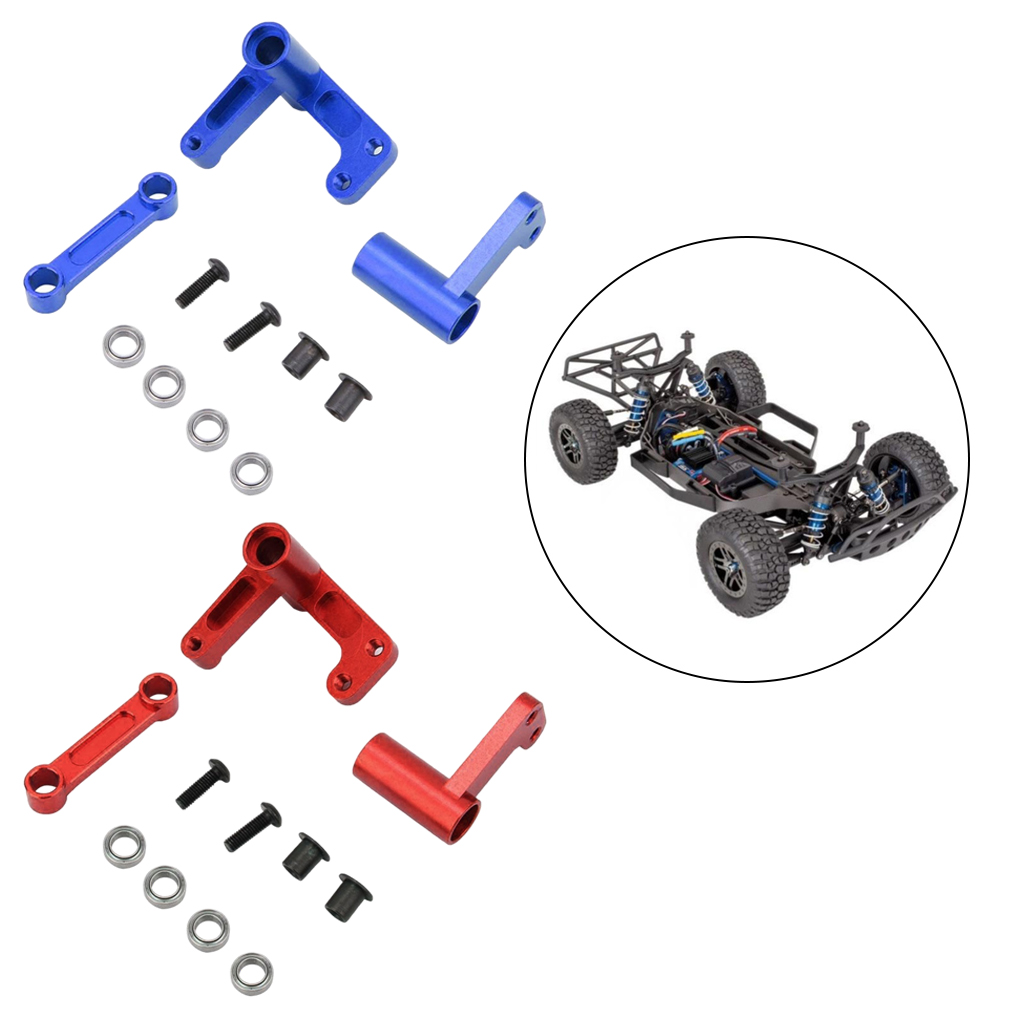 Upgrade Metal Steering Kits 1/10 Scale Truck Hobby Replacement Easy Install