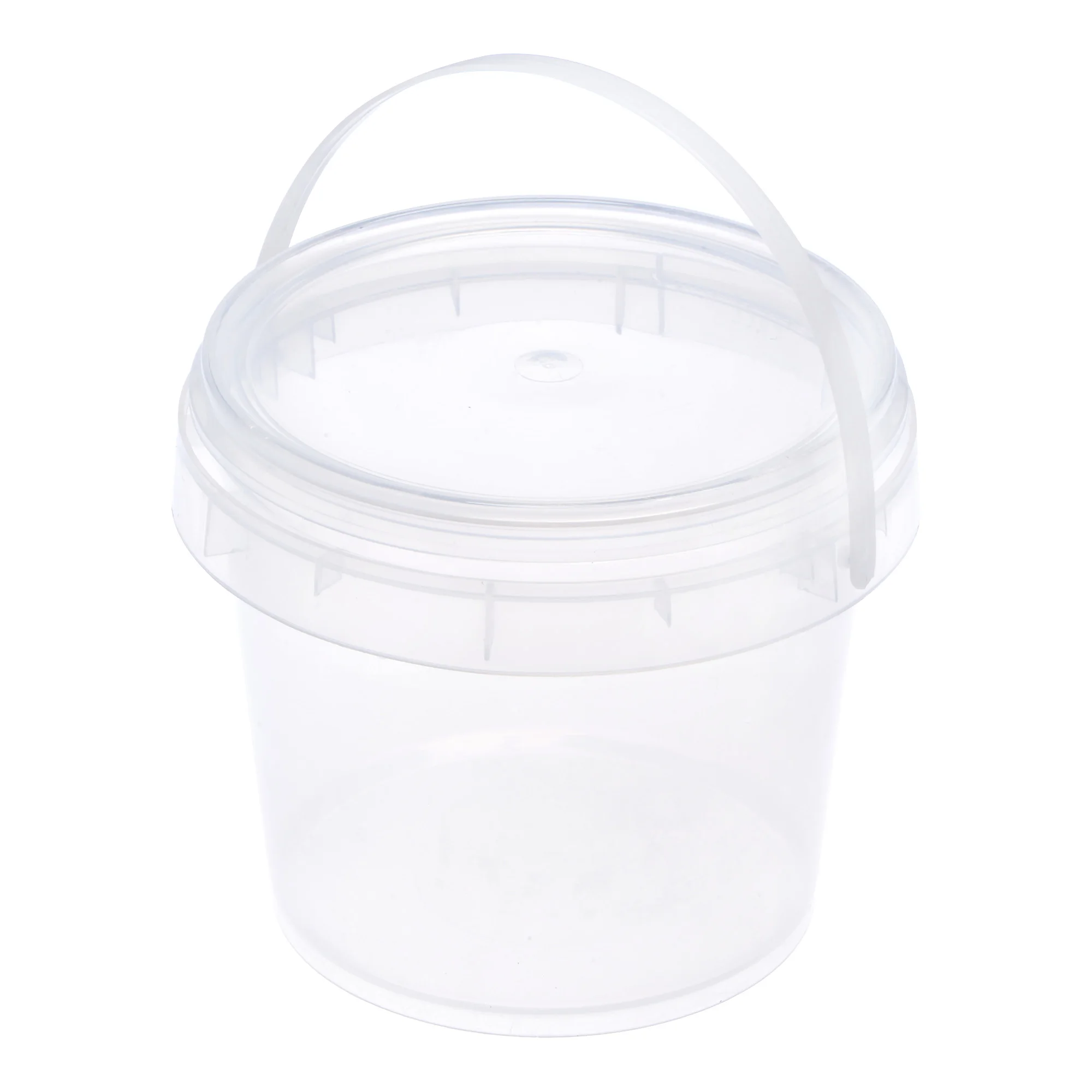 edging brush Uxcell Plastic Paint Pail Multipurpose Container 0.28 -Gallon / 900ml Clear Paint Cup with Handle and Lid best paint brush 
