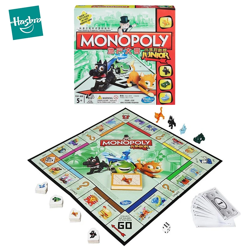 Original hasbro monopoly brinquedo história jogos de