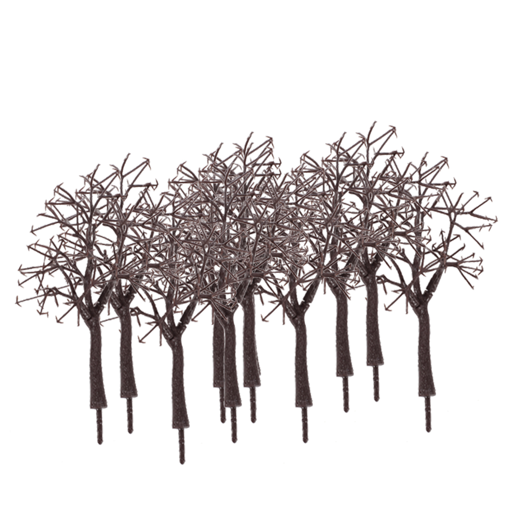 10 Autumn Deciduous Tree Tree Bare Trunk Train Park Landscape Plan 12cm OO