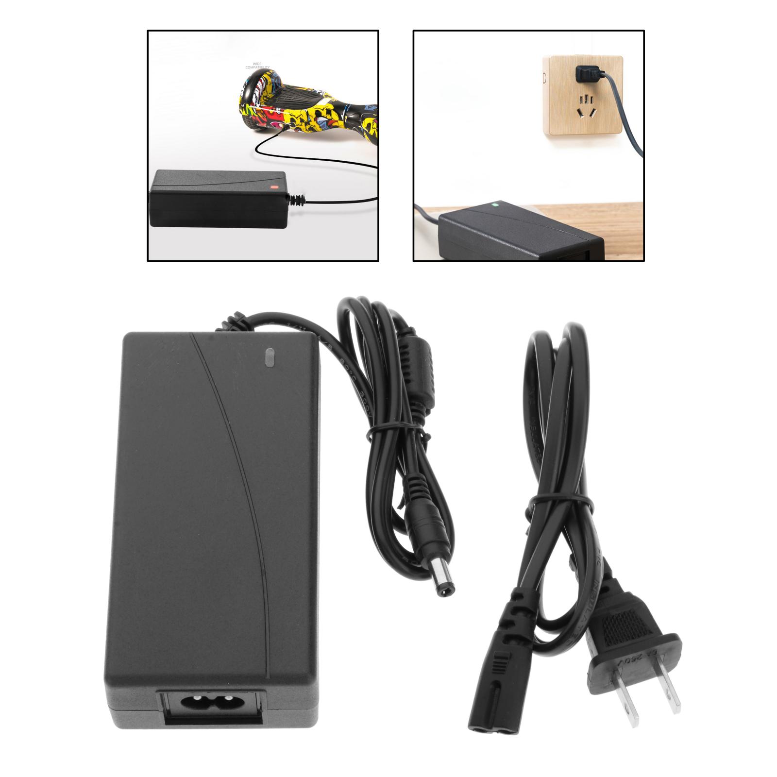 Power Supply Adapter DC 5.5mm 42V Battery Fast Charger for Electric Bike Scooter Skateboard