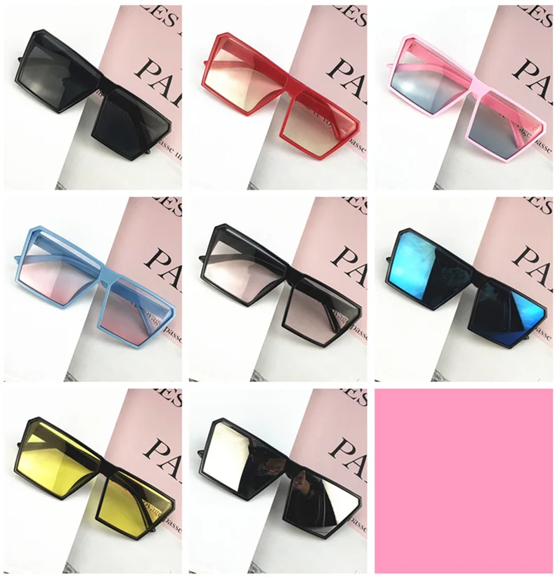 2021 New Unisex Kids Vintage UV400 Sunglasses  Infant Boys Girls Shades Gradient Color Sunglasses 3-12 years accessoriesdoll baby accessories