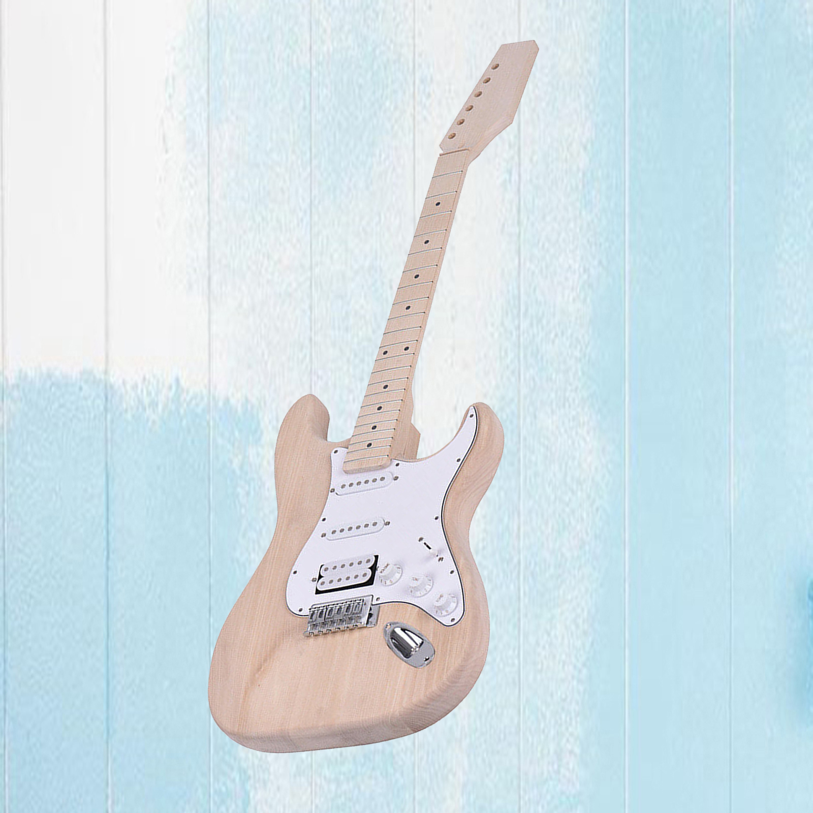 Unfinished Electric Guitar Kit Electric Guitar Body Accessory DIY Electric Guitar Accessories 40x39cm for Beginner Guitar Lover
