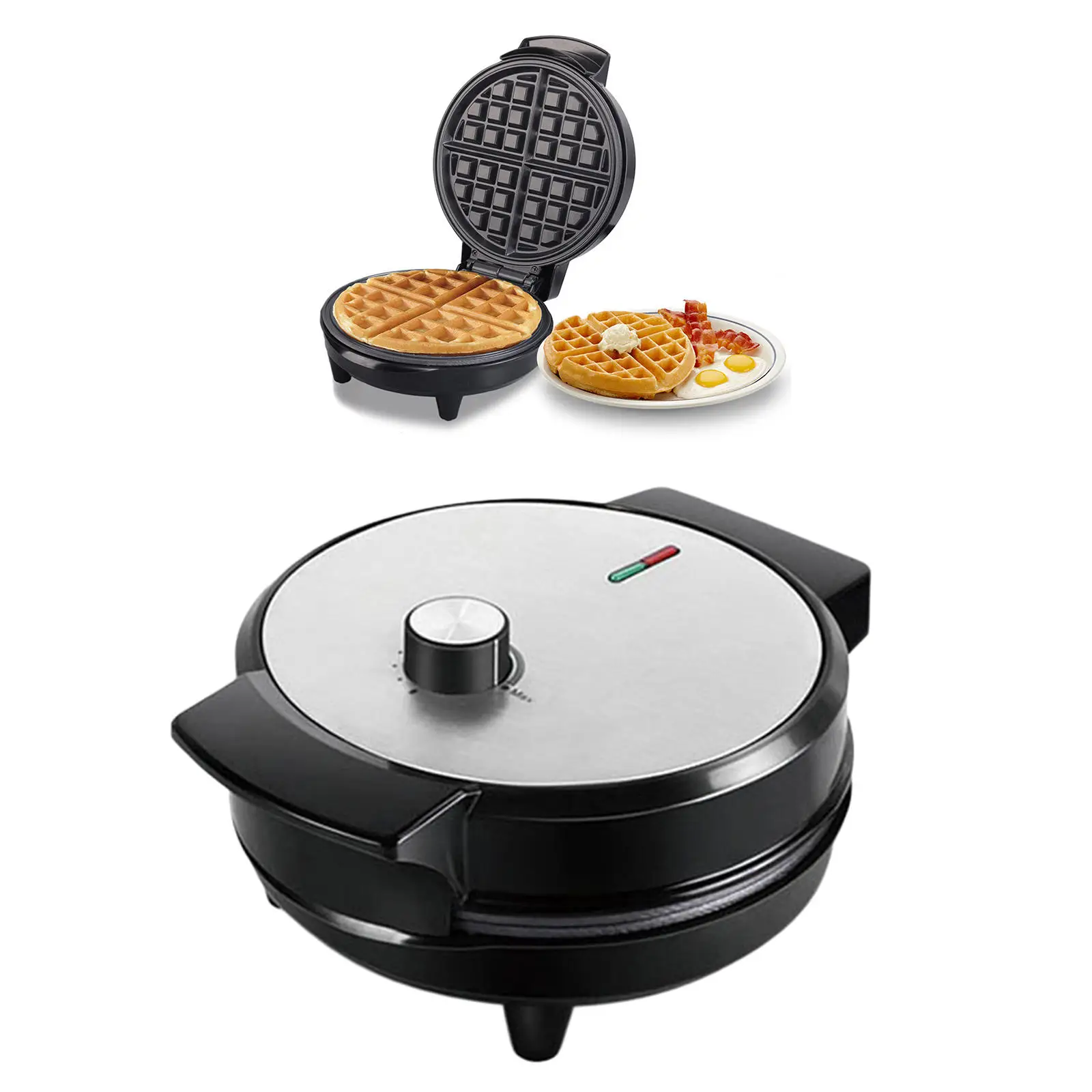 Stainless Steel Waffle Maker Adjustable Cooking Tools Waffles Iron Baking Toaster 220V Waffle Making Machine for Home Kitchen