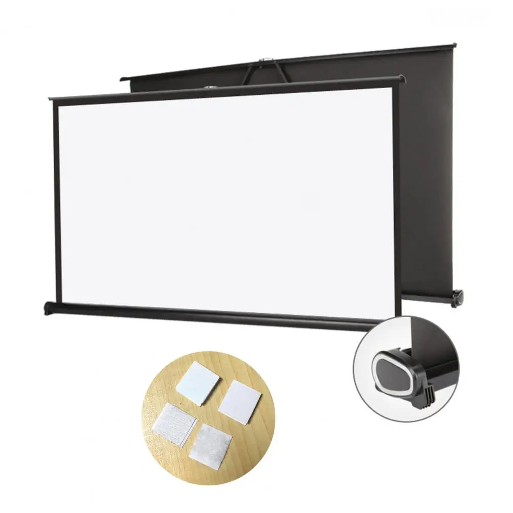 Foldable 16:9 Polyester Projector Screen - 60 Inch, Practical Design for Travel, H60Q High Quality 2021 Description Image.This Product Can Be Found With The Tag Names Computer cleaners, Computer Office, Projector screen