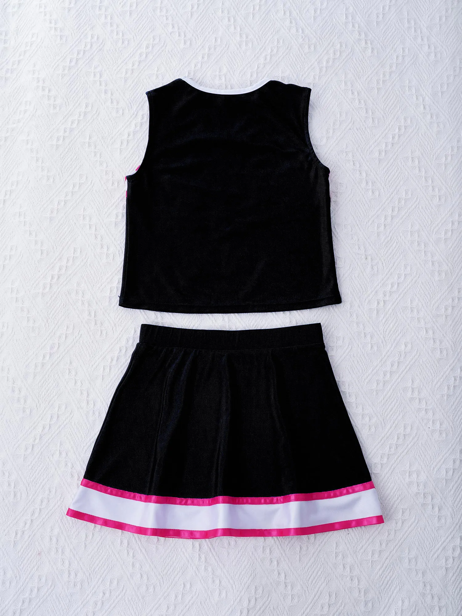 children's clothing sets expensive Kids Girls Cheer Leader Cheerleading Costumes Outfit Uniform Cheer Up Encourage Dance Dress Children Stage Performance Clothes pajamas for baby girl