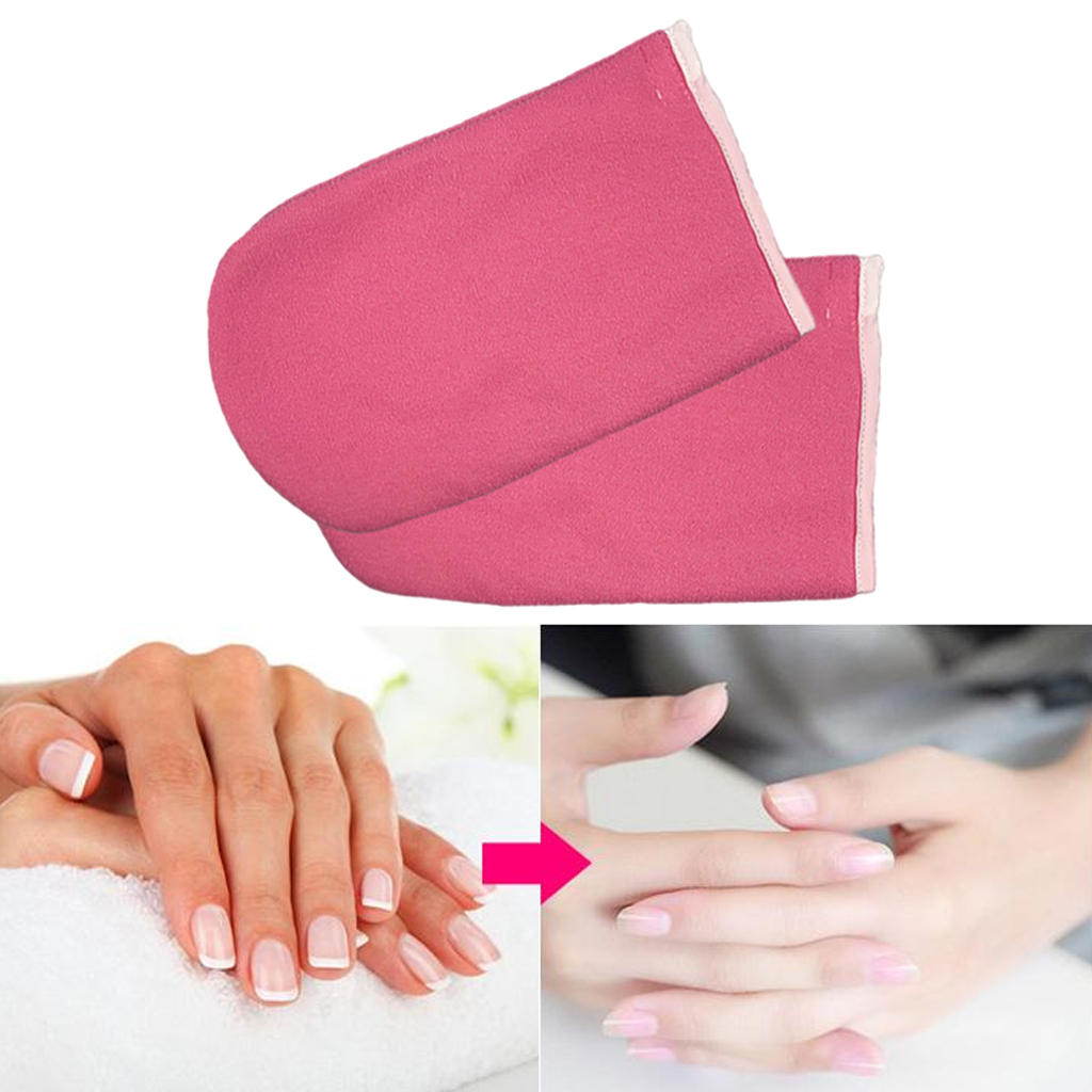 Paraffin Wax SPA Hand Foot Mitts Gloves Booties Terry Cloth , Made from Soft Cotton with Cotton Liner and Snap Closure