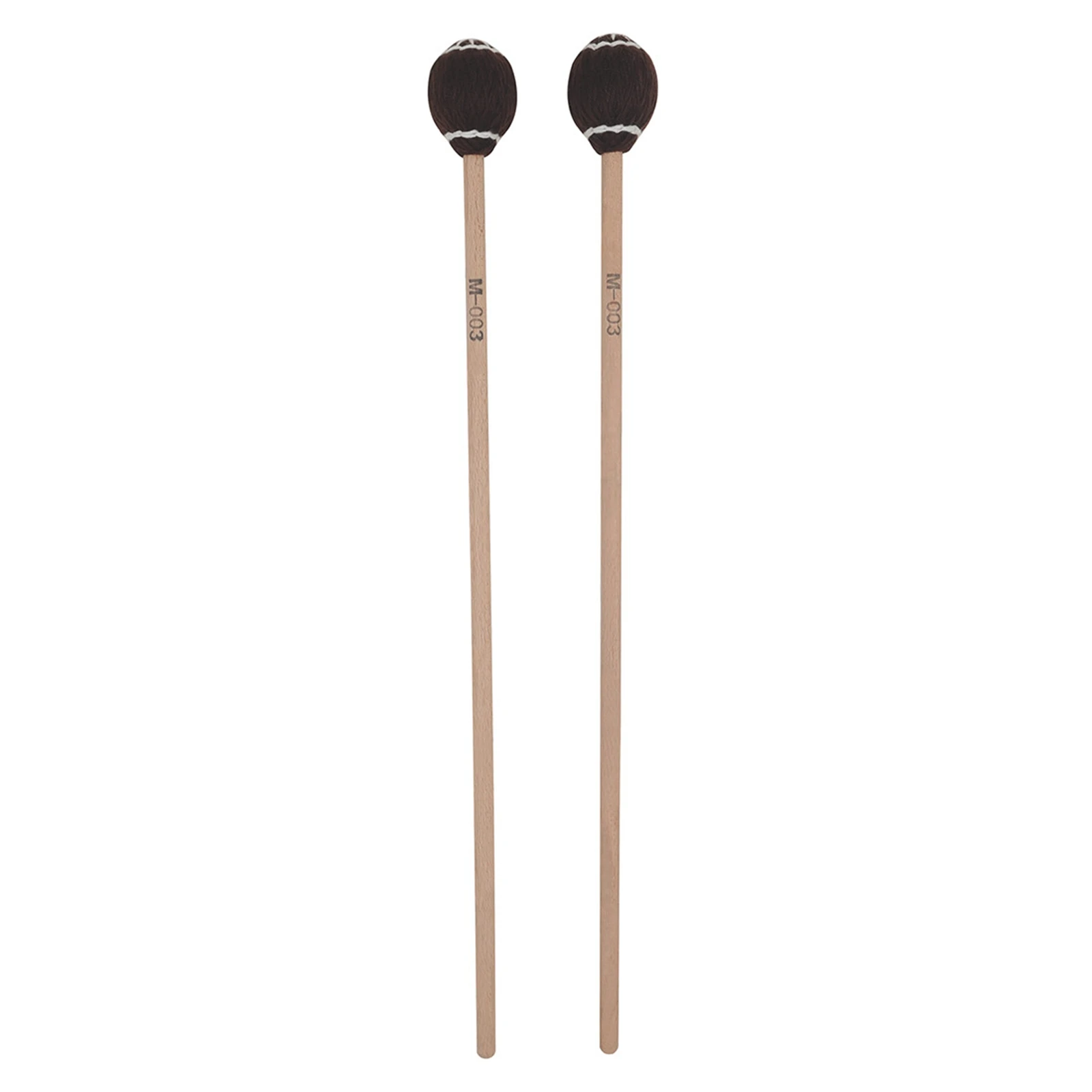 2pcs Keyboard Marimba Mallets Maple Handle Soft Head Professionals Drumstick Drums Percussion Accessory Music Play Parts