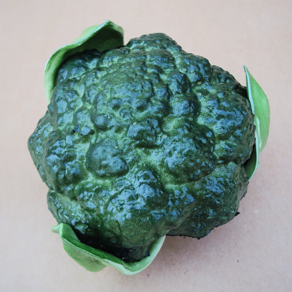 Realistic Fake Green Broccoli Artificial Vegetable Kitchen Pretend Decor Toy