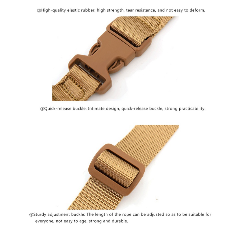 bungee belt, nylon, 1 ponto, cinta rifle de caça, acessórios arma