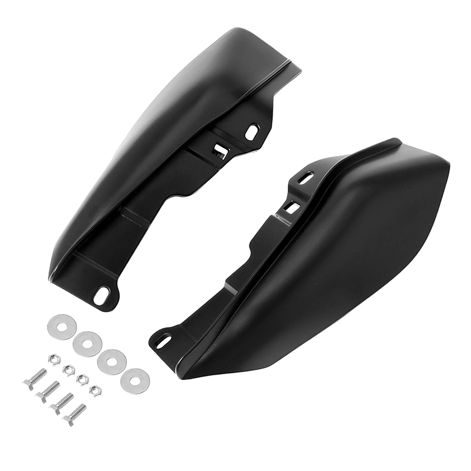 Black Left right Mid Frame Air Deflector Heat Shield For Harley Electra Glide Road 09-16 2009