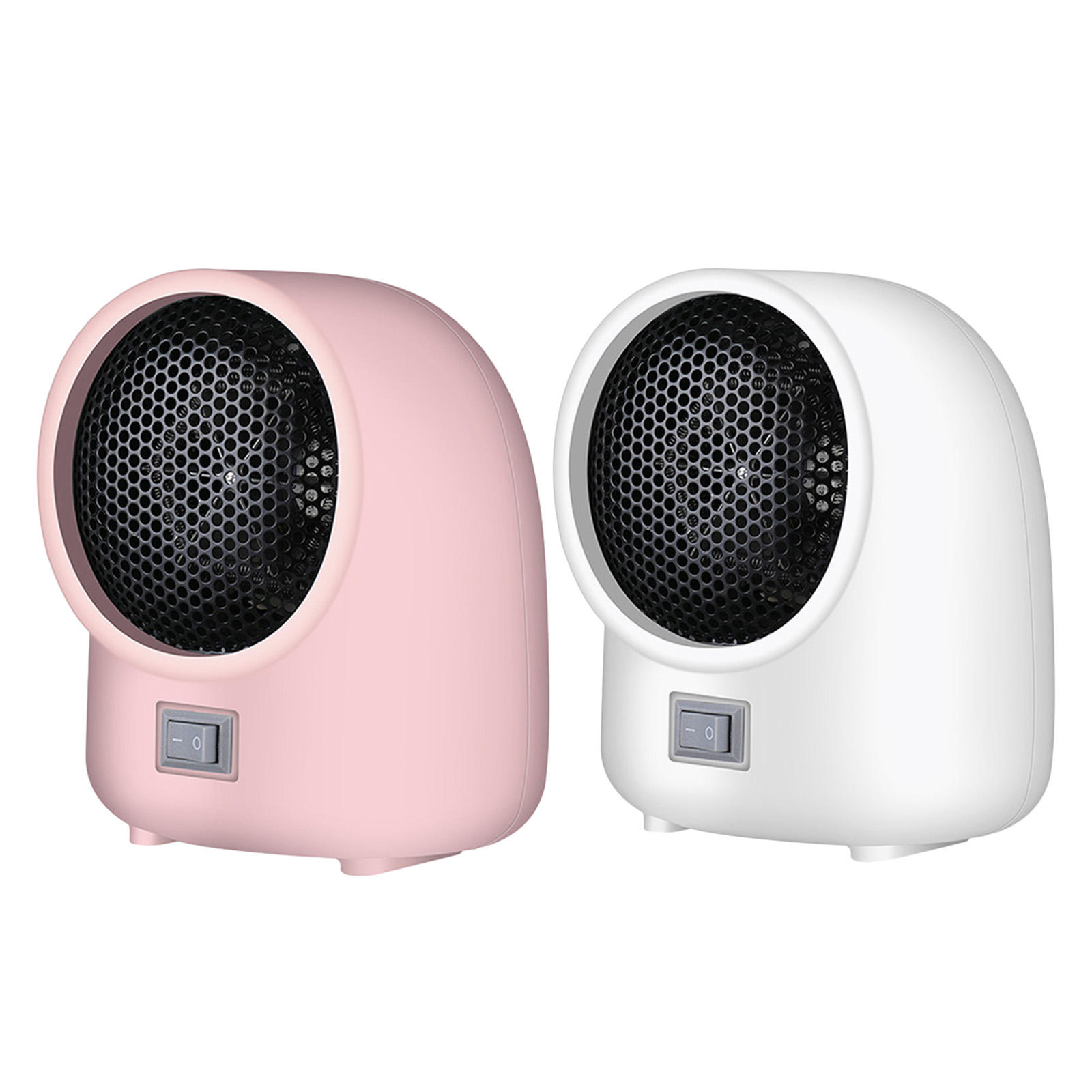 Portable Mini Space Heater 400W Electric Personal Fast Heating with 2 Modes Freestanding Plastic Fan for Desktop Table Winter