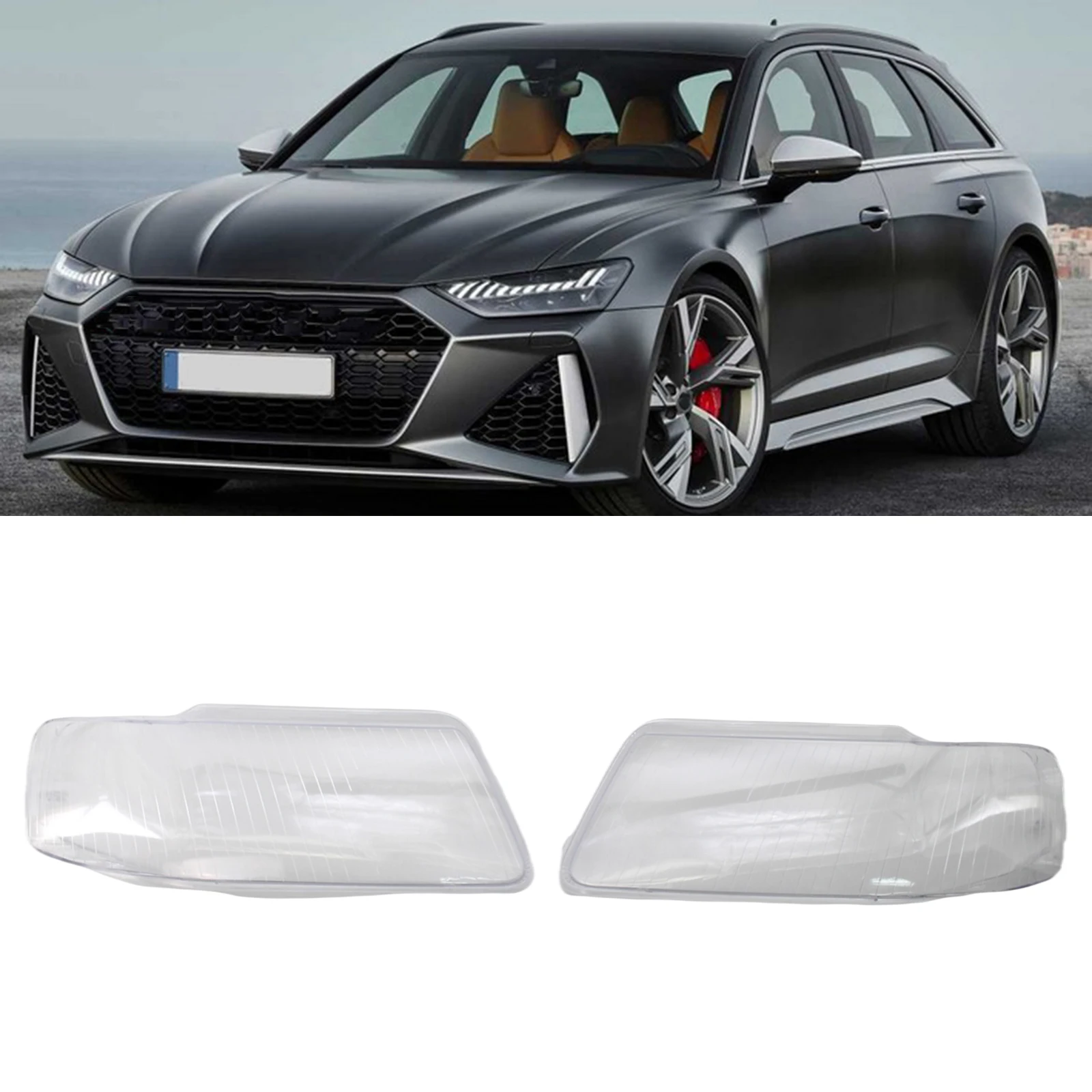 1 Pair Car Headlight Headlamp Lens Cover for Audi A3 2001 2002 2003 8L0941004AF 8L0941004K 8L0941003AF 8L0941003K